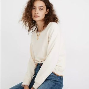 NWOT Madewell Stitched Shruken Sweatshirt Pullover